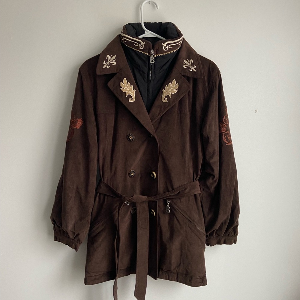 Bogner Brown Embroidered Jacket